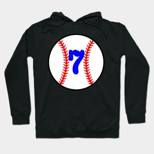 Kids Baseball 7 Year Old Birthday Hoodie